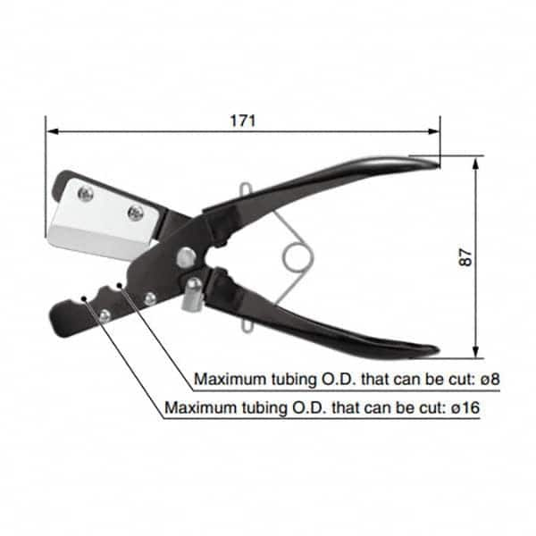 SMC PNEUMATICS - Pipe & Tube Cutters Type: Tube Cutter Maximum Pipe Capacity (mm): 16 - All Tool & Supply