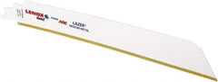 Lenox - 9" Long x 1" Thick, Bi-Metal Reciprocating Saw Blade - Tapered Profile, 18 TPI, Toothed Edge, Universal Shank - All Tool & Supply