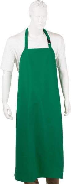 MCR Safety - 35 x 48" General Purpose Bib Apron - PVC & Polyester, 23 oz Material, Green, Flame Resistant - All Tool & Supply