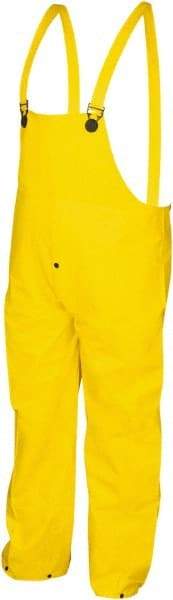 MCR Safety - Size L, Yellow, Rain, Limited Flammability Overall - Snap Ankle, Take Up Snaps Wrist - All Tool & Supply