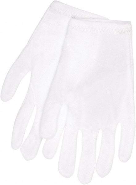 MCR Safety - Nylon General Protection Work Gloves - For Inspection, Uncoated, Slip-On Cuff, Full Fingered, White, Ambidextrous - All Tool & Supply