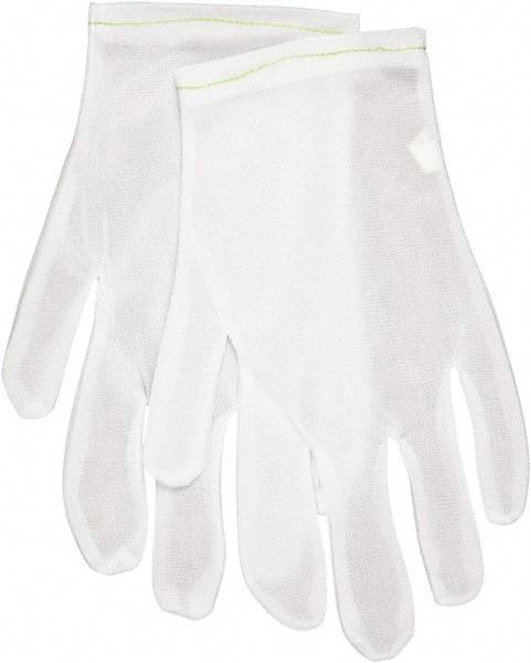 MCR Safety - Size 8 Nylon General Protection Work Gloves - For Inspection, Uncoated, Slip-On Cuff, Full Fingered, White, Ambidextrous - All Tool & Supply