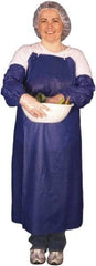 MCR Safety - 35 x 48" General Purpose Bib Apron - Vinyl, 5 oz Material, Blue, 0 Pockets - All Tool & Supply