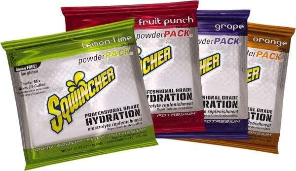 Sqwincher - 2.5 Gal Pack Assorted Flavors Activity Drink - Powdered, Yields 2.2 Gal - All Tool & Supply