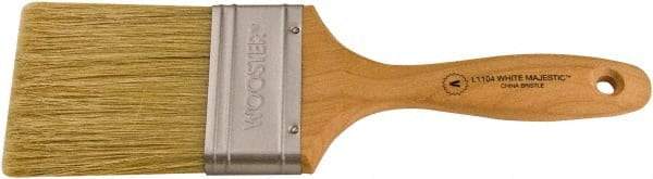 Wooster Brush - 2-1/2" Flat Hog Varnish Brush - 3-3/16" Bristle Length, 6-1/2" Maple Beavertail Handle - All Tool & Supply