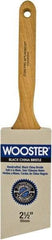 Wooster Brush - 2-1/2" Angled Hog Sash Brush - 2-15/16" Bristle Length, 7-7/8" Maple Fluted Handle - All Tool & Supply