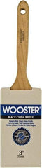 Wooster Brush - 3" Flat Hog Sash Brush - 3-7/16" Bristle Length, 6-1/8" Maple Fluted Handle - All Tool & Supply