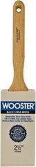 Wooster Brush - 2-1/2" Flat Hog Sash Brush - 3-3/16" Bristle Length, 6-1/8" Maple Fluted Handle - All Tool & Supply