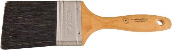 Wooster Brush - 3" Flat Hog Varnish Brush - 3-7/16" Bristle Length, 5-1/8" Maple Beavertail Handle - All Tool & Supply