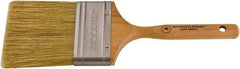 Wooster Brush - 3" Flat Hog Varnish Brush - 3-3/16" Bristle Length, 5-1/2" Maple Dowel Handle - All Tool & Supply