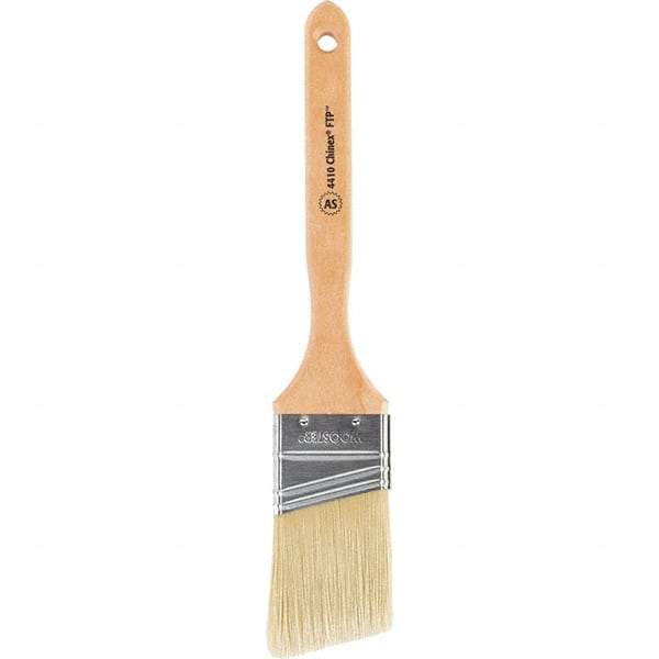 Wooster Brush - 2" Angled Synthetic Sash Brush - 2-11/16" Bristle Length, 7-7/8" Maple Fluted Handle - All Tool & Supply