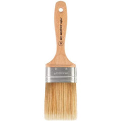 Wooster Brush - 2-1/2" Oval Synthetic Varnish Brush - 3-3/16" Bristle Length, 6-1/4" Maple Beavertail Handle - All Tool & Supply