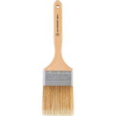 Wooster Brush - 3" Flat Synthetic Sash Brush - 3-3/16" Bristle Length, 7-7/8" Maple Fluted Handle - All Tool & Supply