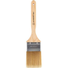 Wooster Brush - 2-1/2" Flat Synthetic Sash Brush - 2-15/16" Bristle Length, 7-7/8" Maple Fluted Handle - All Tool & Supply