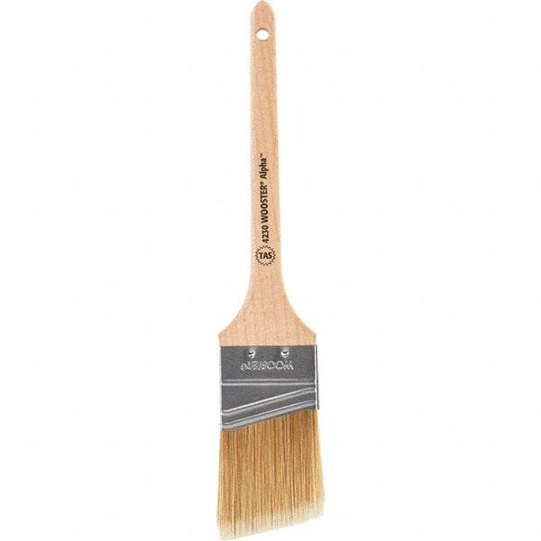 Wooster Brush - 2" Angled Synthetic Sash Brush - 2-7/16" Bristle Length, 8" Maple Rattail Handle - All Tool & Supply