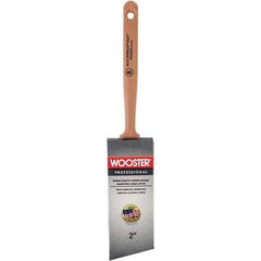 Wooster Brush - 2" Angled Synthetic Sash Brush - 2-11/16" Bristle Length, 7-7/8" Poly Foam Fluted Handle - All Tool & Supply