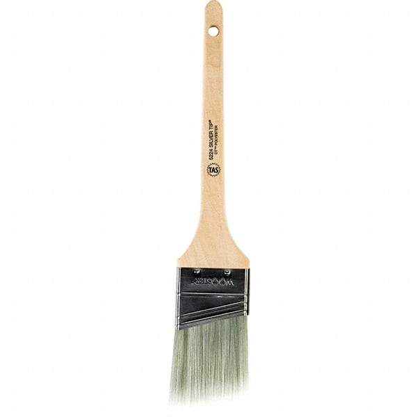 Wooster Brush - 2" Angled Synthetic Sash Brush - 2-7/16" Bristle Length, 7-1/4" Wood Rattail Handle - All Tool & Supply