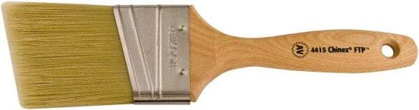 Wooster Brush - 2-1/2" Angled Synthetic Varnish Brush - 2-15/16" Bristle Length, 5-7/8" Maple Beavertail Handle - All Tool & Supply