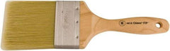 Wooster Brush - 3" Flat Synthetic Wall Brush - 3-7/16" Bristle Length, 6-1/4" Maple Beavertail Handle - All Tool & Supply