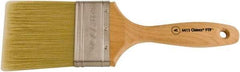 Wooster Brush - 3" Flat Synthetic Varnish Brush - 3-3/16" Bristle Length, 6-1/2" Maple Beavertail Handle - All Tool & Supply