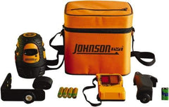 Johnson Level & Tool - 1 Beam 200' (Interior) 300' (Exterior) Max Range Self Leveling Line Laser - Red Beam, 1/8" at 50' Accuracy, 3-3/4" Long, Battery Included - All Tool & Supply