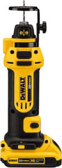 DeWALT - 1/4 and 1/8 Inch Collet, 2,600 RPM, Spiral Saw - 20 Volts, 2 Batteries, Charger Included - All Tool & Supply