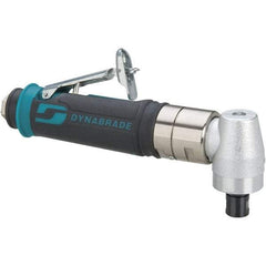 Dynabrade - 1/4" Collet, Angle Handle, Air Angle Die Grinder - 3,200 RPM, Rear Exhaust, 26 CFM, 0.4 hp, 90 psi, 1/4 NPT Inlet - All Tool & Supply