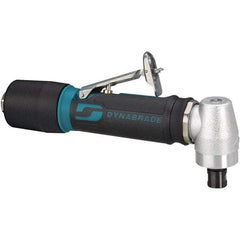 Dynabrade - 1/4" Collet, Angle Handle, Air Angle Die Grinder - 12,000 RPM, Rear Exhaust, 23 CFM, 0.4 hp, 90 psi, 1/4 NPT Inlet - All Tool & Supply