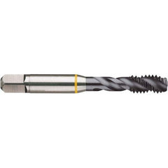 Guhring - 5/16-18 UNC, H3, TiCN Finish Cobalt Fast Spiral Flute Tap - All Tool & Supply