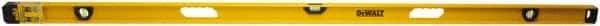 DeWALT - Magnetic 78" Long 3 Vial I-Beam Level - Aluminum, Yellow - All Tool & Supply