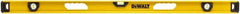 DeWALT - Magnetic 48" Long 3 Vial I-Beam Level - Aluminum, Yellow - All Tool & Supply