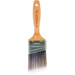 Wooster Brush - 2-1/2" Angled Nylon/Polyester Varnish Brush - 2-15/16" Bristle Length, 6-1/2" Maple Beavertail Handle - All Tool & Supply