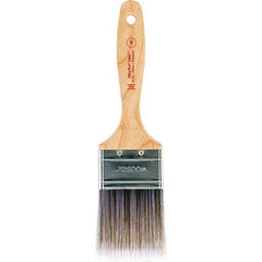 Wooster Brush - 2-1/2" Flat Nylon/Polyester Varnish Brush - 2-15/16" Bristle Length, 6-1/2" Maple Beavertail Handle - All Tool & Supply