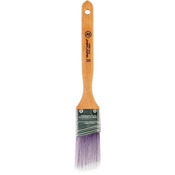 Wooster Brush - 1-1/2" Angled Synthetic Sash Brush - 2-7/16" Bristle Length, 7.77" Maple Fluted Handle - All Tool & Supply