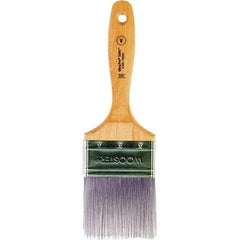 Wooster Brush - 3" Flat Synthetic Varnish Brush - 3-3/16" Bristle Length, 6-1/2" Maple Beavertail Handle - All Tool & Supply