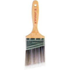 Wooster Brush - 3" Angled Nylon/Polyester Varnish Brush - 3-3/16" Bristle Length, 6-1/2" Maple Beavertail Handle - All Tool & Supply