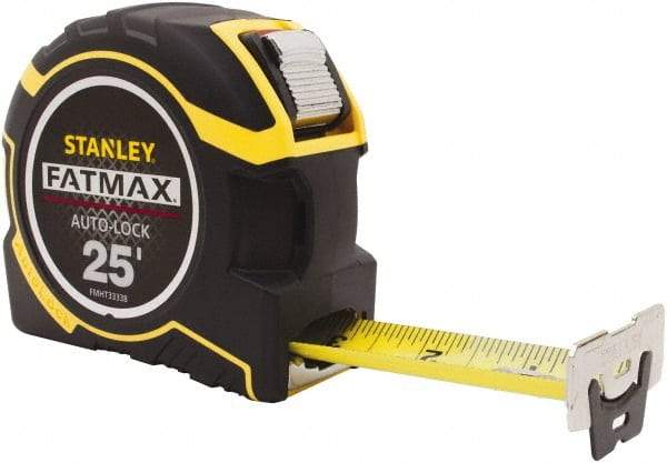 Stanley - 25' x 1-1/4" Tape Measure - 1/16" Graduation - All Tool & Supply