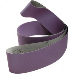 3M - 4" Wide x 132" OAL, 80 Grit, Ceramic Abrasive Belt - Ceramic, Coated, Cloth Backing, Series 970DZ - All Tool & Supply