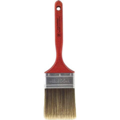 Wooster Brush - 3" Flat Nylon/Polyester Sash Brush - 3-3/16" Bristle Length, 7-3/16" Wood Fluted Handle - All Tool & Supply