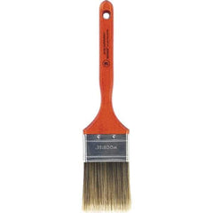 Wooster Brush - 2-1/2" Flat Nylon/Polyester Sash Brush - 2-15/16" Bristle Length, 7-3/16" Wood Fluted Handle - All Tool & Supply