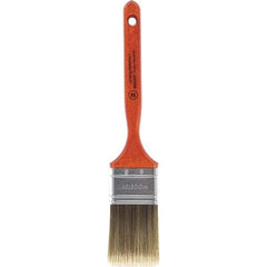 Wooster Brush - 2" Flat Nylon/Polyester Sash Brush - 2-11/16" Bristle Length, 7-3/16" Wood Fluted Handle - All Tool & Supply