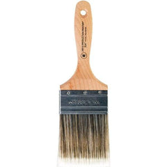 Wooster Brush - 3" Flat Nylon/Polyester Wall Brush - 3-7/16" Bristle Length, 6-1/4" Maple Beavertail Handle - All Tool & Supply