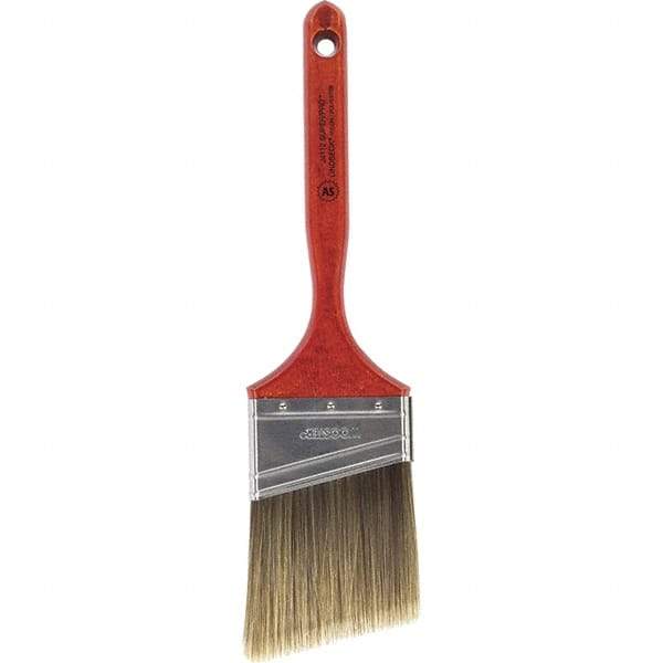 Wooster Brush - 3" Angled Nylon/Polyester Sash Brush - 3-3/16" Bristle Length, 7-3/16" Wood Fluted Handle - All Tool & Supply