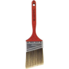 Wooster Brush - 3" Angled Nylon/Polyester Sash Brush - 3-3/16" Bristle Length, 7-3/16" Wood Fluted Handle - All Tool & Supply