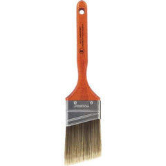 Wooster Brush - 2-1/2" Angled Nylon/Polyester Sash Brush - 2-15/16" Bristle Length, 7-3/16" Wood Fluted Handle - All Tool & Supply