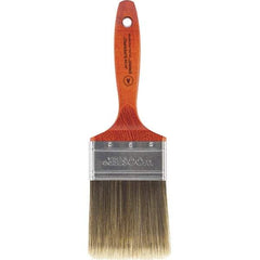 Wooster Brush - 3" Flat Nylon/Polyester Varnish Brush - 3-3/16" Bristle Length, 5-1/2" Wood Beavertail Handle - All Tool & Supply