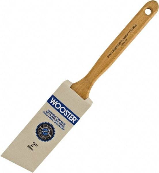 Wooster Brush - 2" Angled Hog Sash Brush - 2-11/16" Bristle Length, 7-7/8" Maple Fluted Handle - All Tool & Supply