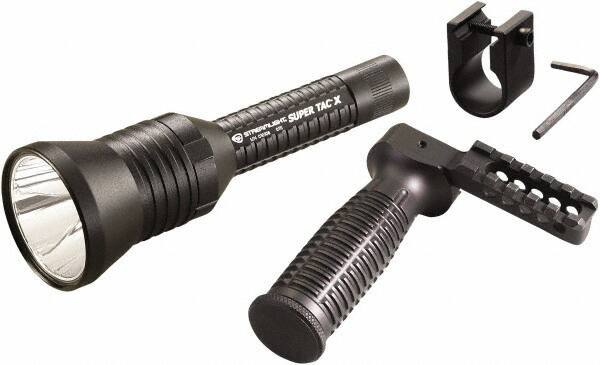 Streamlight - White LED Bulb, 200 Lumens, Industrial/Tactical Flashlight - Black Aluminum Body, 2 CR123A Lithium Batteries Included - All Tool & Supply