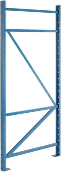 Steel King - 56,860 Lb Capacity Heavy-Duty Framing Upright Pallet Storage Rack - 4" Wide x 96" High x 36" Deep, Powder Coat Blue - All Tool & Supply