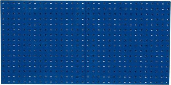 Triton - 24" Wide x 24" High Industrial Steel Tool Peg Board System - 2 Panels, Steel, Blue - All Tool & Supply